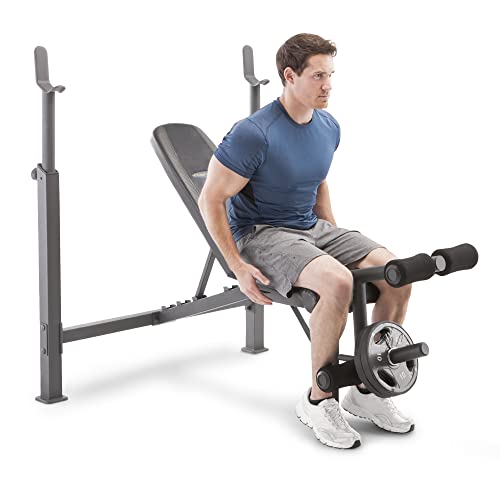 Olympic Weight Bench with Preacher Curl Pad and Leg Developer B488