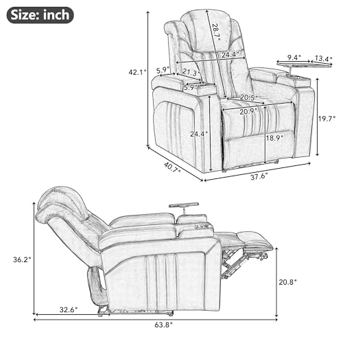Grey 360 Degree Swivel Upholstered Armchair G2183