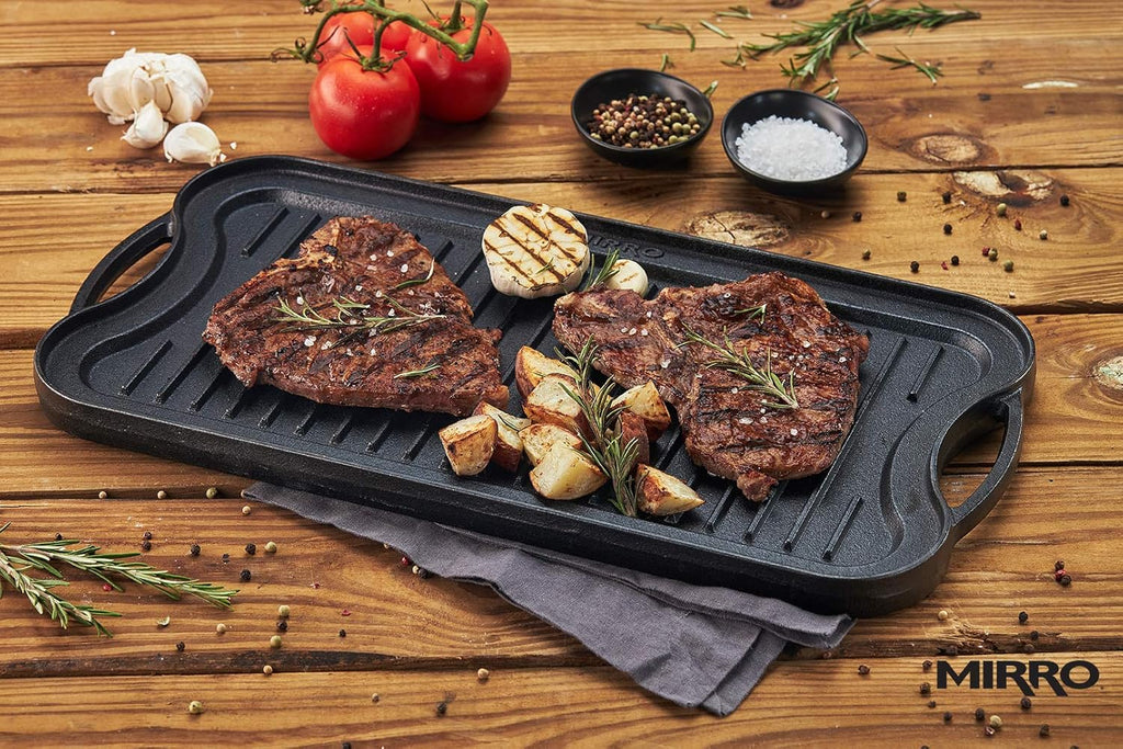 Pre-Seasoned Cast Iron Reversible Grill Griddle 20 Inch x 10.5 Inch Black U5586