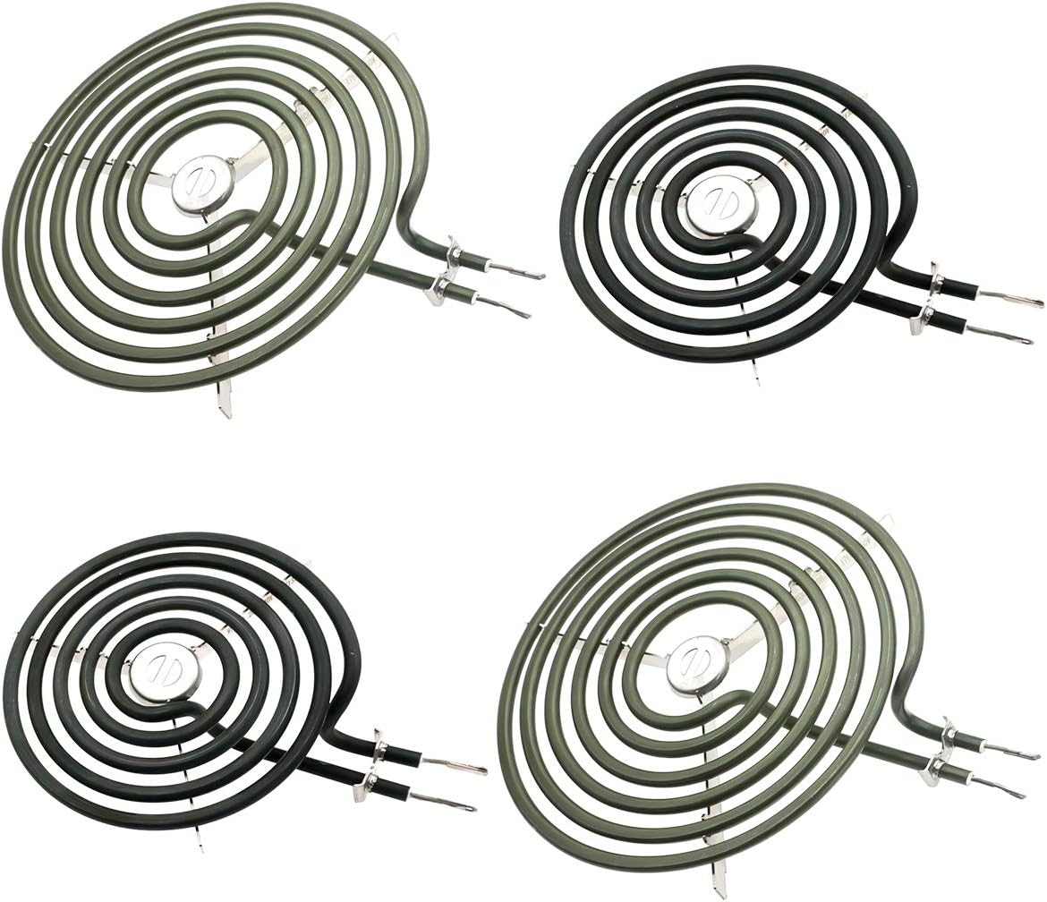 2 pcs 6 Inch and 2 pcs 8 Inch Range Stove Top Surface Element Burner Kit H873