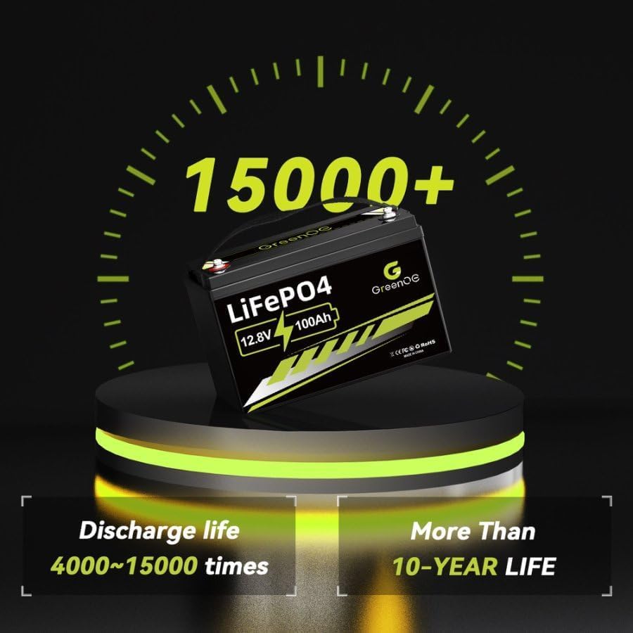 12V 100Ah LiFePO4 Battery Group 31 With Built-in 100A BMS M1693