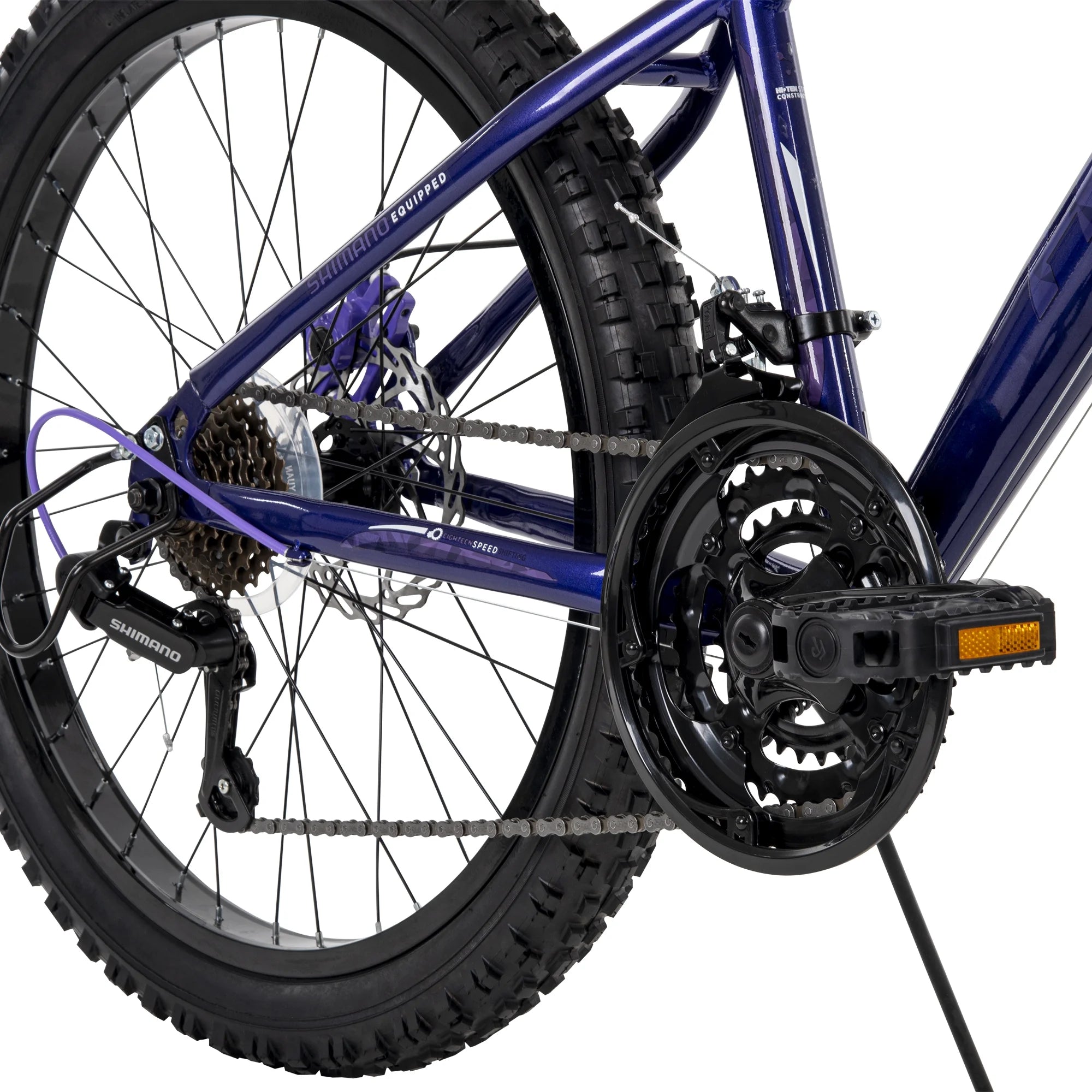 24-inch Girls' Mountain Bike, 18-speed, Purple Q530450