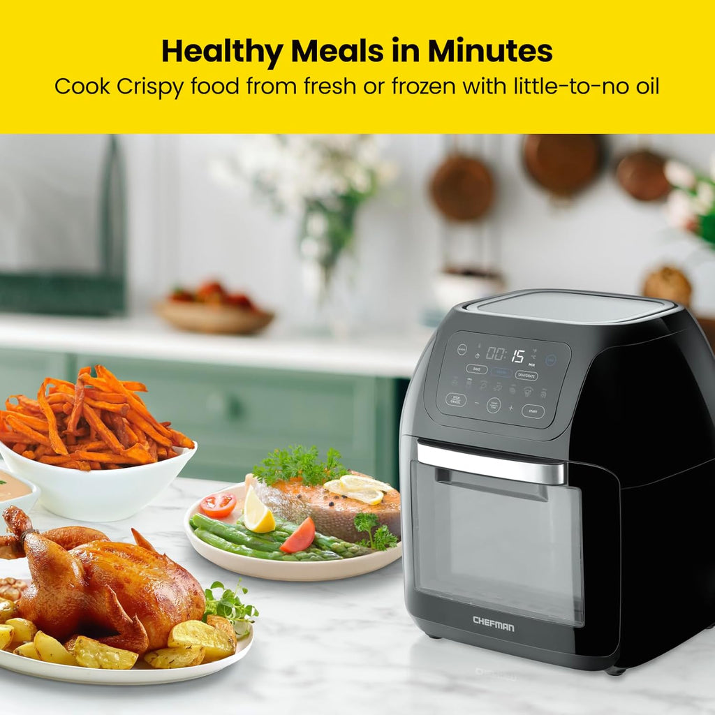 10L 3.6Qt Air Fryer with Rotisserie Dehydrator V637
