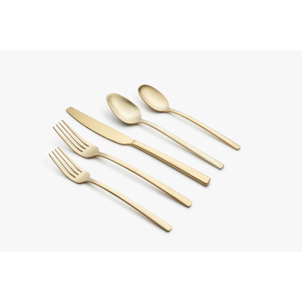 20-Piece Gold Satin Flatware Set W263