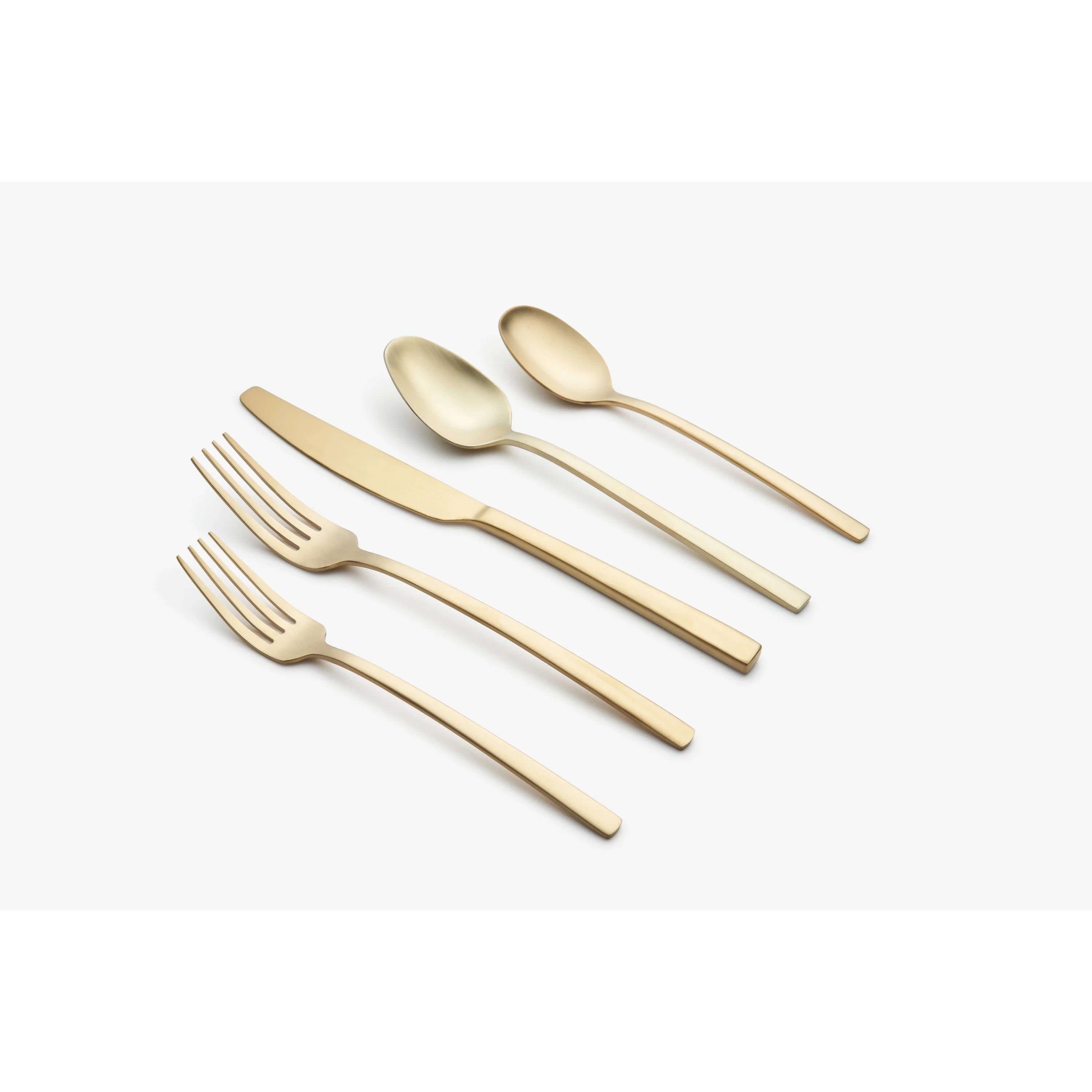 20-Piece Gold Satin Flatware Set W263