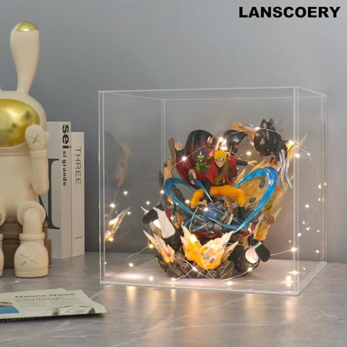 Acrylic Display Case 15.7x15.7x15.7inch White Base H38252