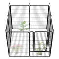 Black 40in x 36.0ft 16 Panels Metal Garden Fence Y24750