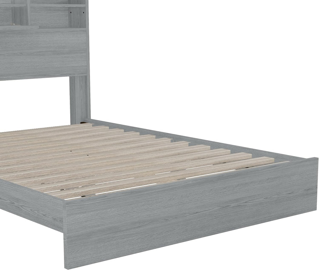 Queen Size Wooden Bed Frame with 2 Nightstands and 1 Dresser W366742