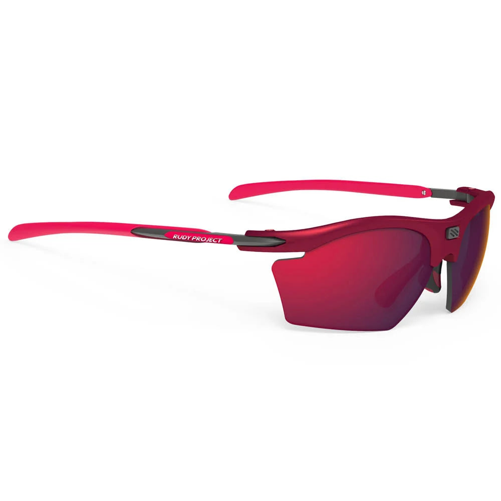 Merlot Matte Multilaser Red Sunglasses H2169