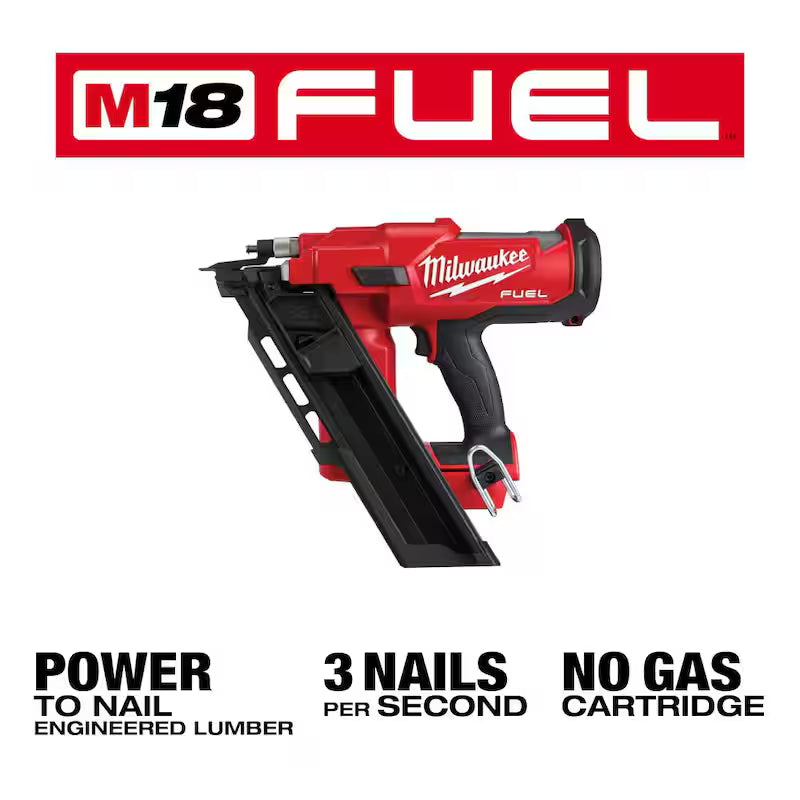 M18 FUEL 3-1/2 in. 18-Volt 30-Degree Lithium-Ion Brushless Cordless Framing Nailer K363488