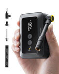 Mini Bike Tire Pump with Guage, 150PSI Portable Electric Bike Air Pump with Presta and Schrader Valve E226