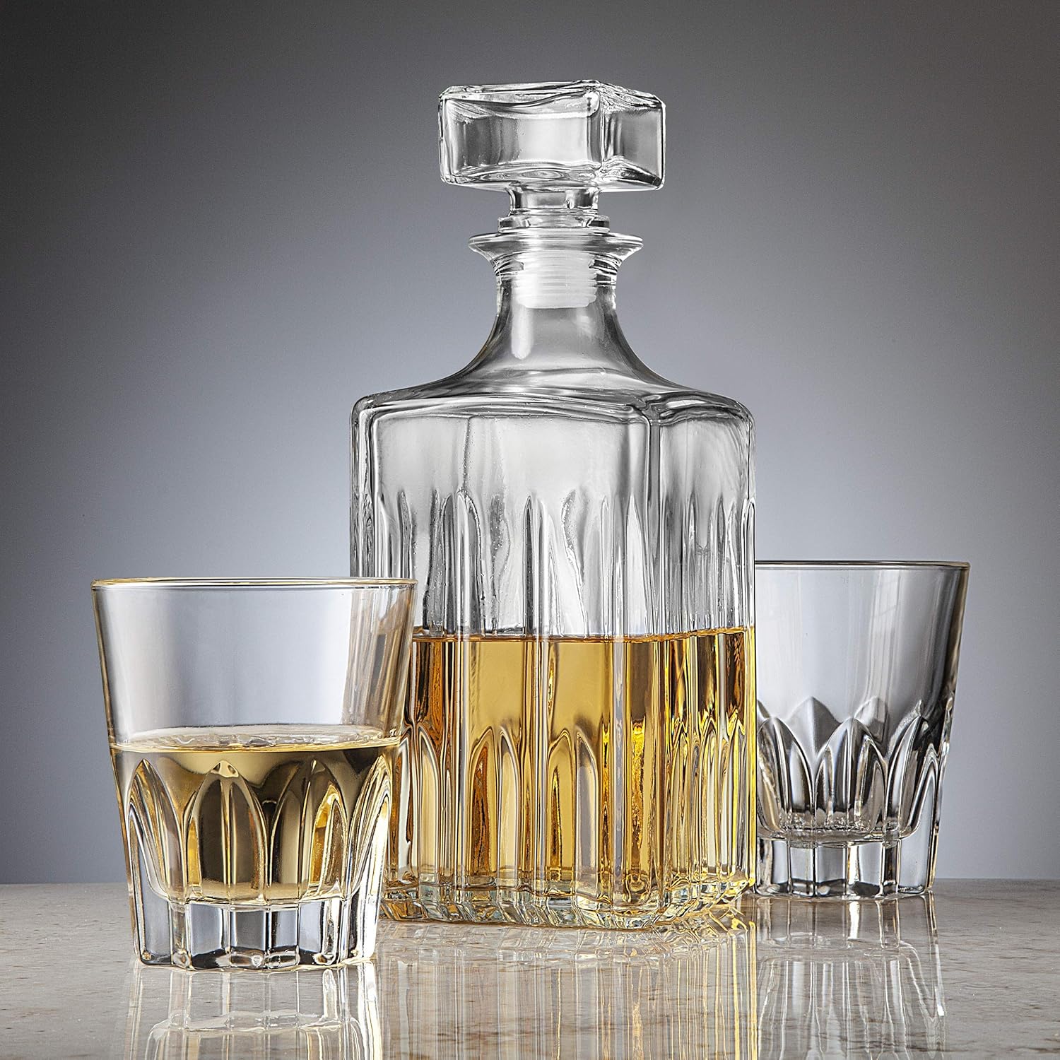 Whiskey Decanter and 2 Glasses Bar Set N9459