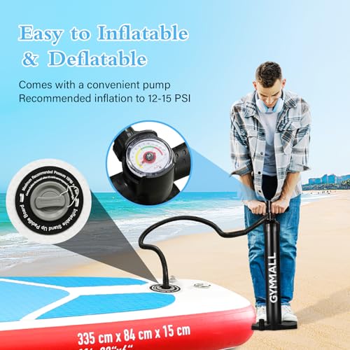Inflatable Stand Up SUP Paddle Board with Storage Bag Z789164