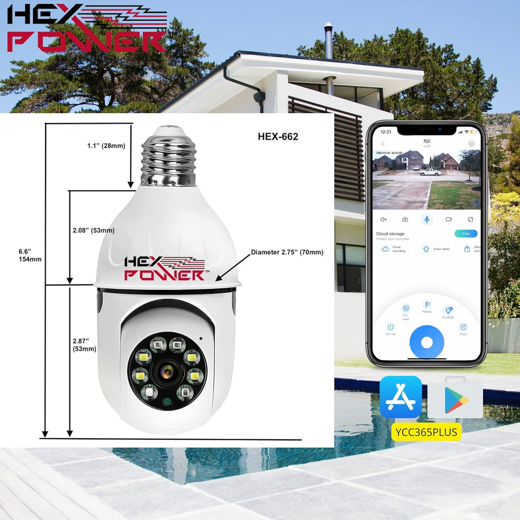 2 Pack 1080P WiFi PTZ IP Camera R91825