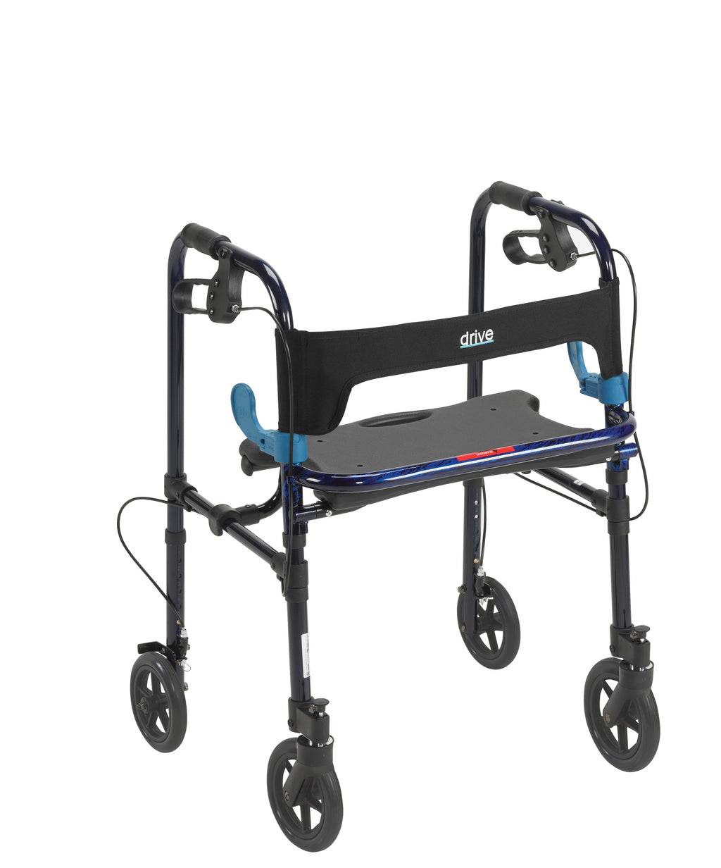 Blue 8x22 Wheels Rollator S2982