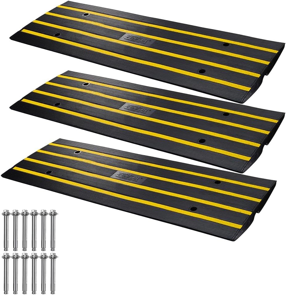 2 Pack Heavy Duty 32000 lbs Capacity Curb Ramp Set A87315