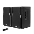 Black Powered Bookshelf Speakers, 2.0 Stereo Active Near Field Monitors, 42 Watts RMS W73902