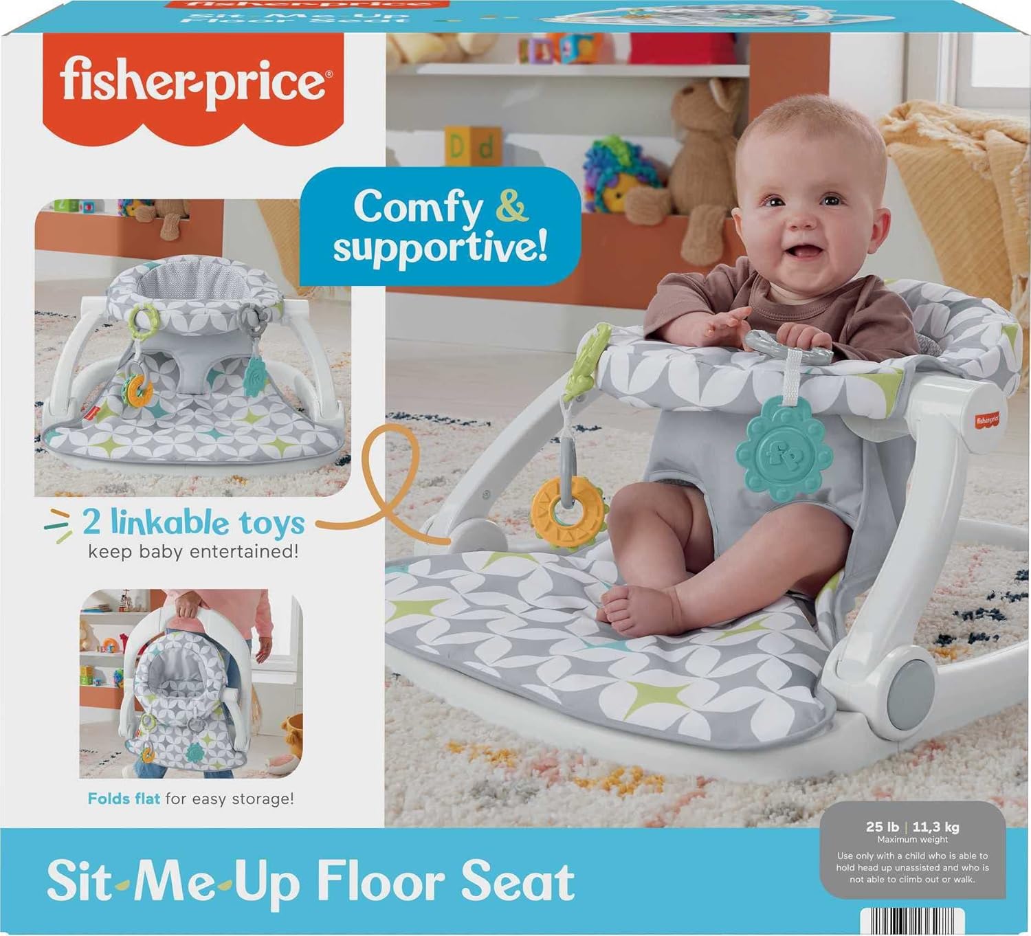 Portable Baby Floor Seat With Machine Washable Seat Pad F1497