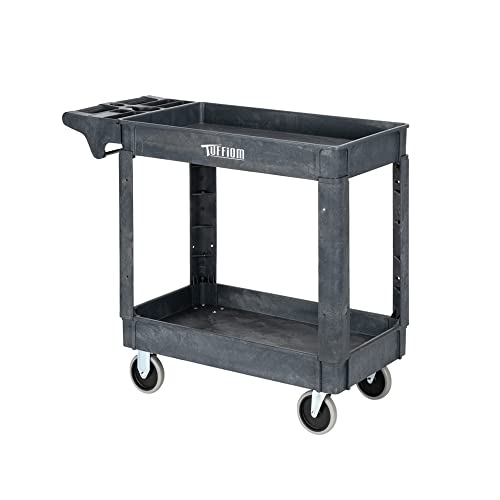 Plastic 3-Tier Utility Cart with Wheels, 550lbs Capacity F71824