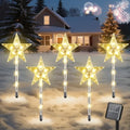 8 Pack Solar Candy Cane Pathway Lights C5614