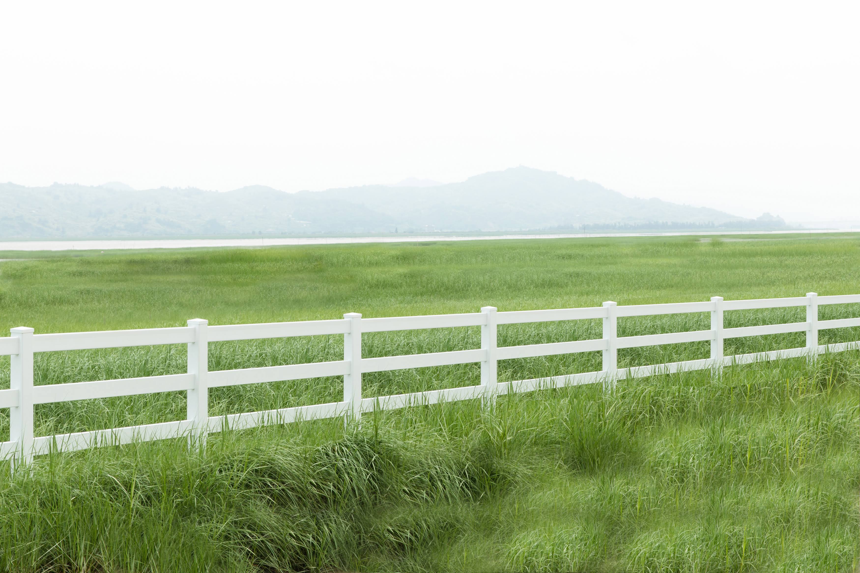Pack of 2 Vinyl Fence Posts with Cap X4201