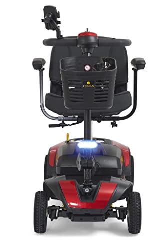 Red 4-Wheel Compact Mobility Scooter Y2892