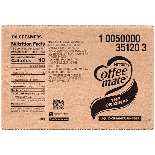 French Vanilla Liquid Creamer Singles, Box of 180 V451750