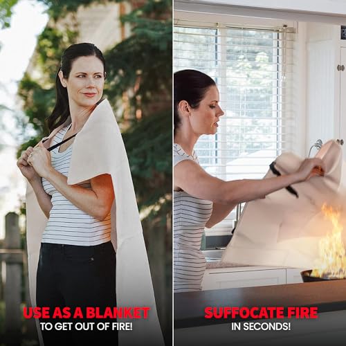 40" x 40" Fiberglass Fire Blanket Y6523