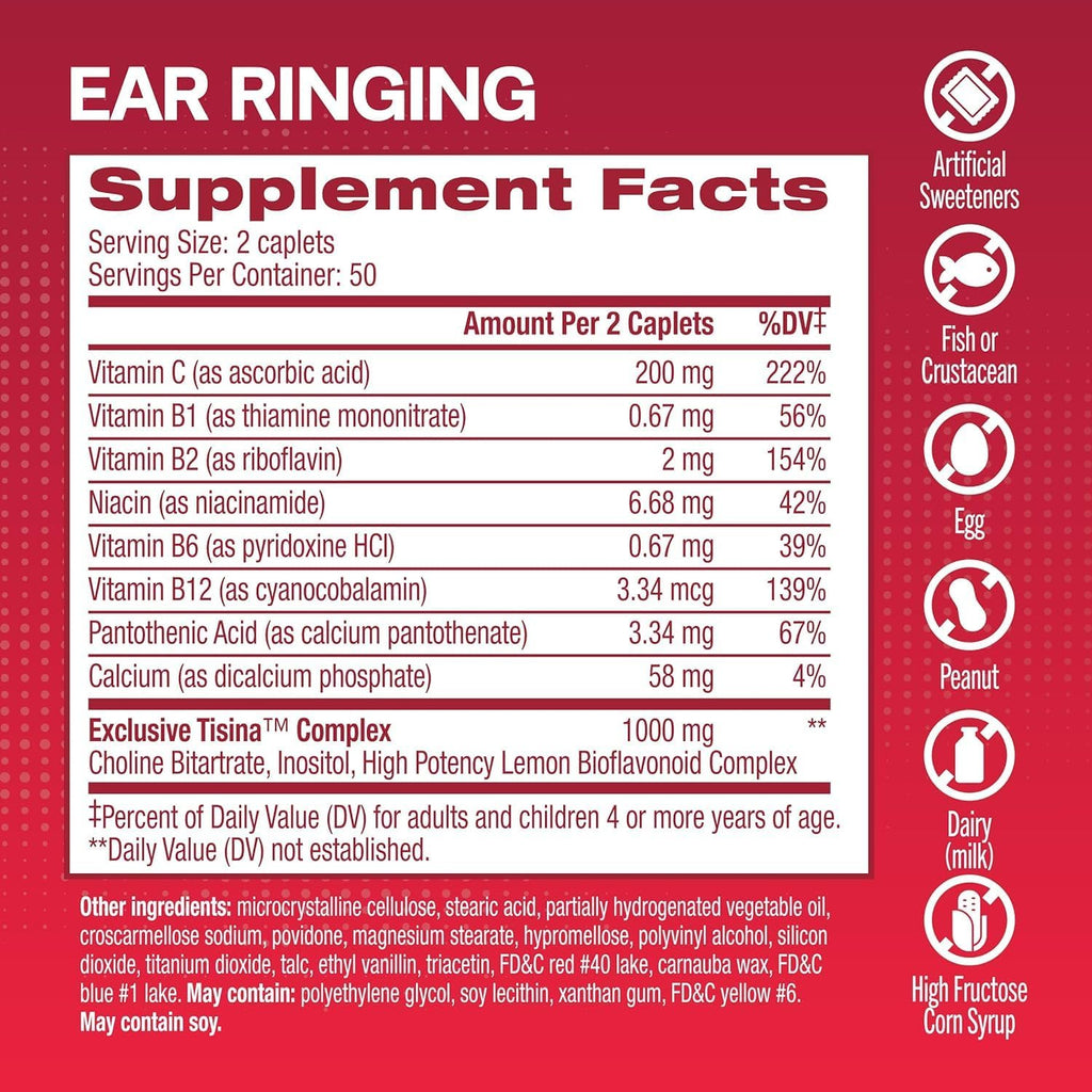 100 Caplets Ear Ringing Supplement P620580