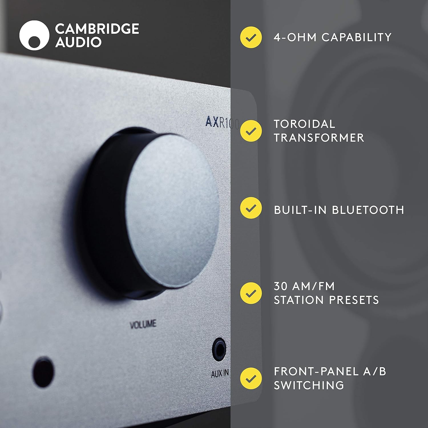 100-Watt Stereo Receiver with Bluetooth C216