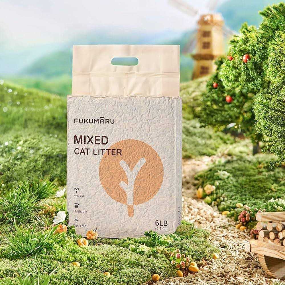 Tofu Cat Litter Clumping Cat Litter, Dust Free Unscented Flushable Tofu Litter, Natural, Lightweight and Low Tracking Cat Litter T862429