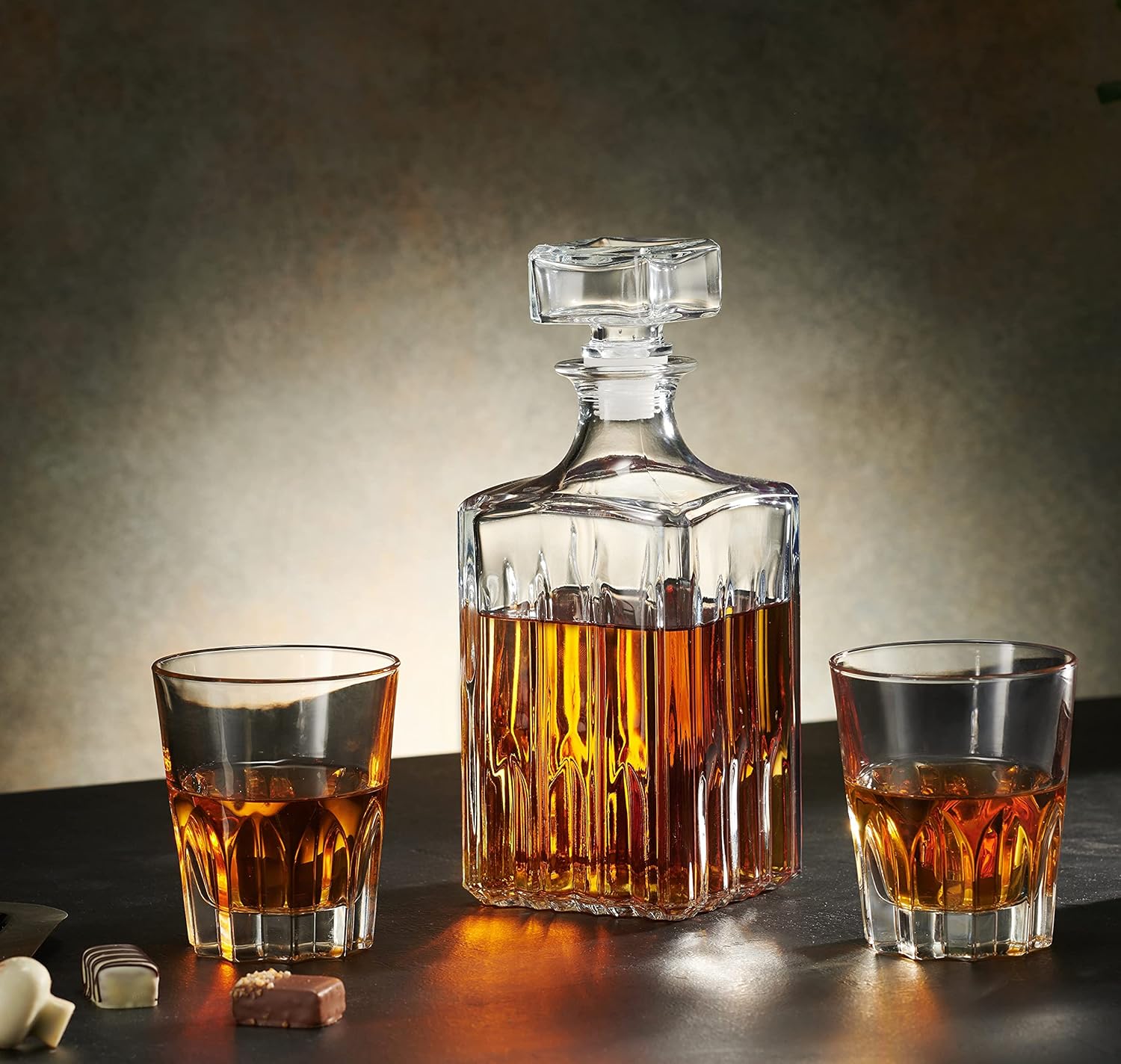 Whiskey Decanter and 2 Glasses Bar Set N9459
