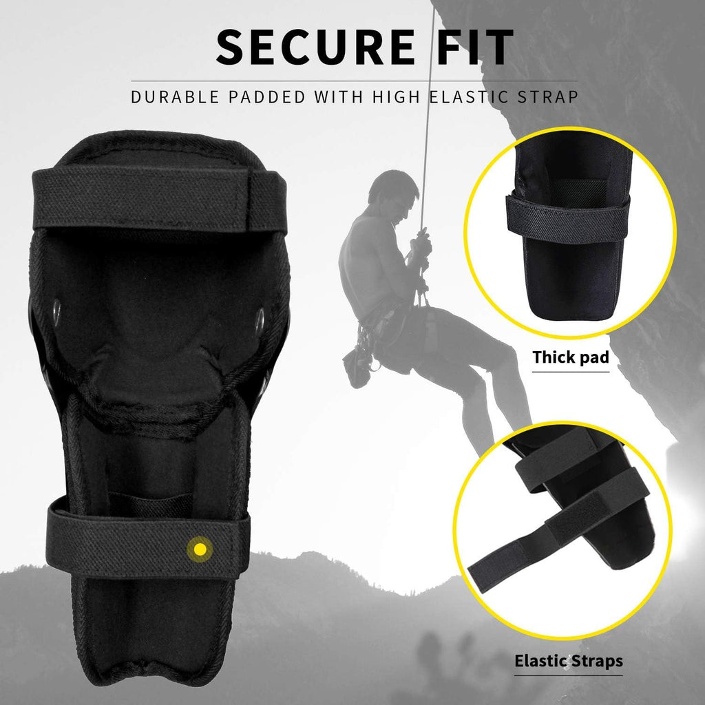 Black Adjustable Motorcycle Protective Jacket and Knee Pads Guard Gear T978437
