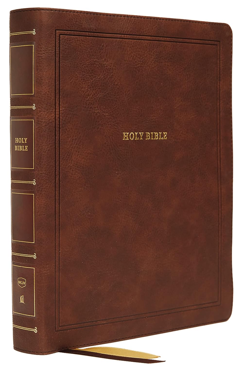 Brown Leathersoft Large Print Holy Bible L841074