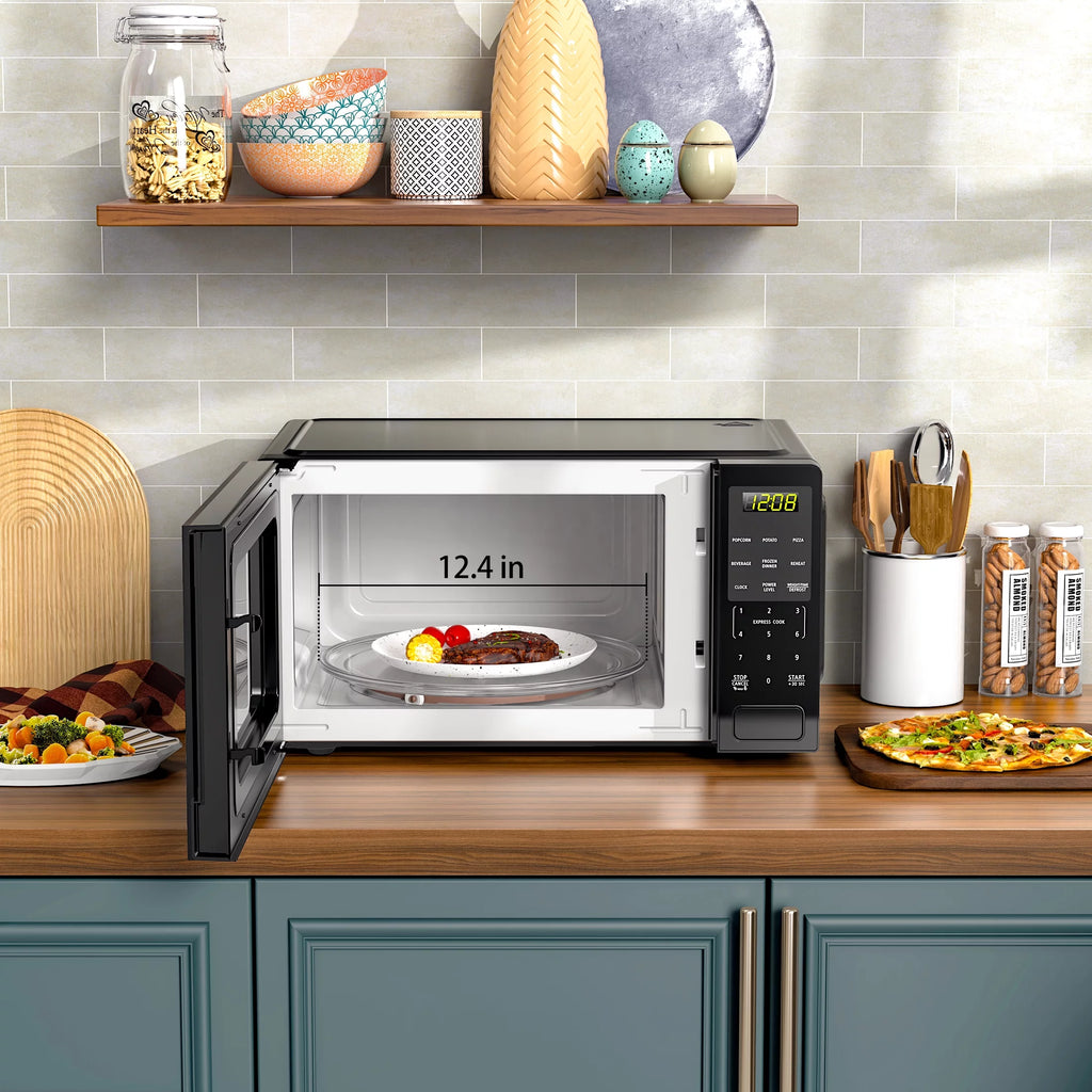 1.1 Cu ft Countertop Microwave Oven, 1000 Watts, Black P4578