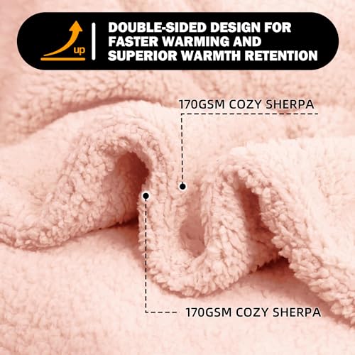 Grey Washable Sherpa Fleece Dog Blanket 24x32 Inches P6843
