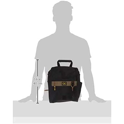 Black Zippered Electricians Tool Pouch, 21 Pocket N531