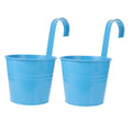 Vintage Hanging Flower Pots Plant Bucket Tinplate Planters X9897