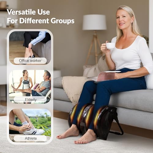 Foot Massager with Heat, Shiatsu Feet and Calf Massager Machine Z6506
