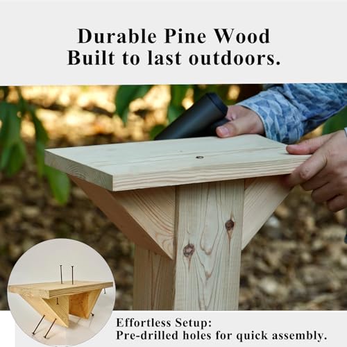 Outdoor Wood Book Storage Box Bracket Q147