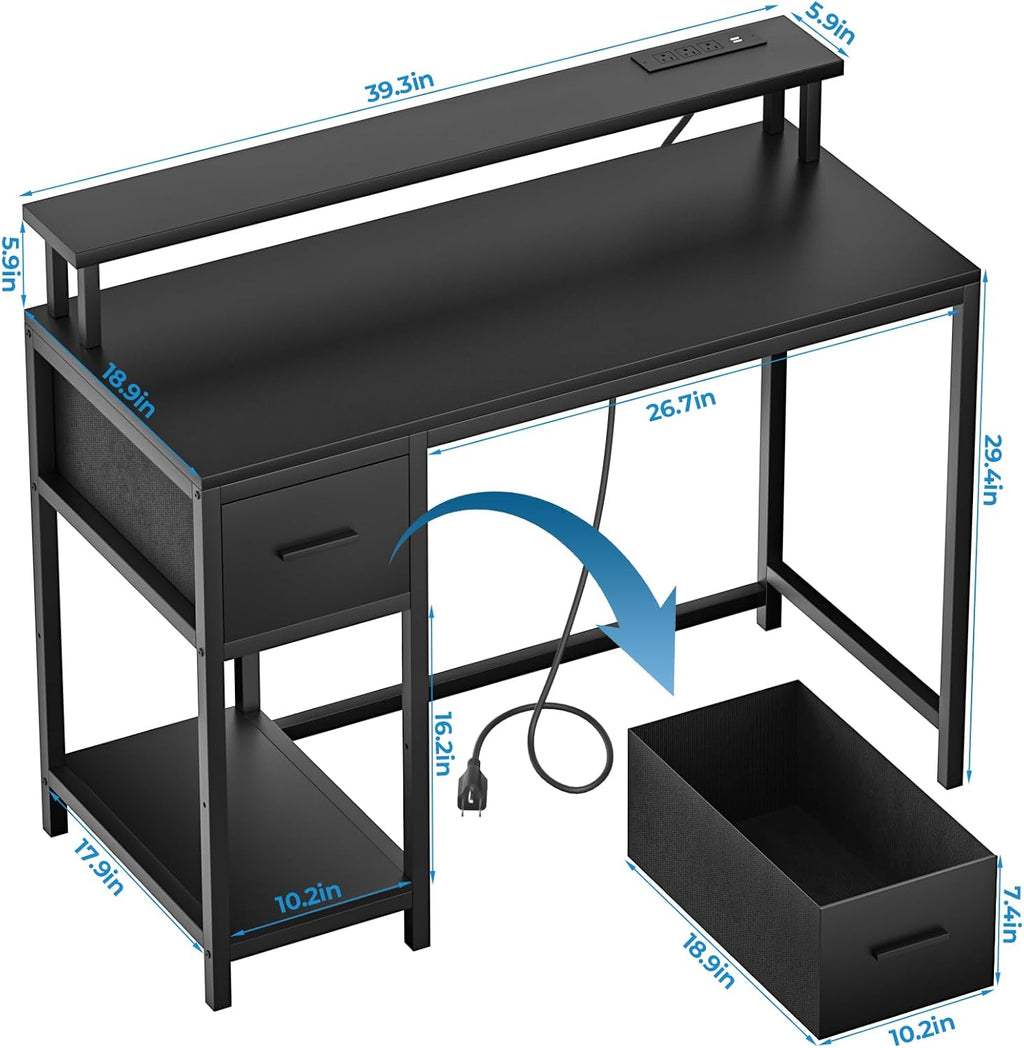 Folding Desk with Drawers T813
