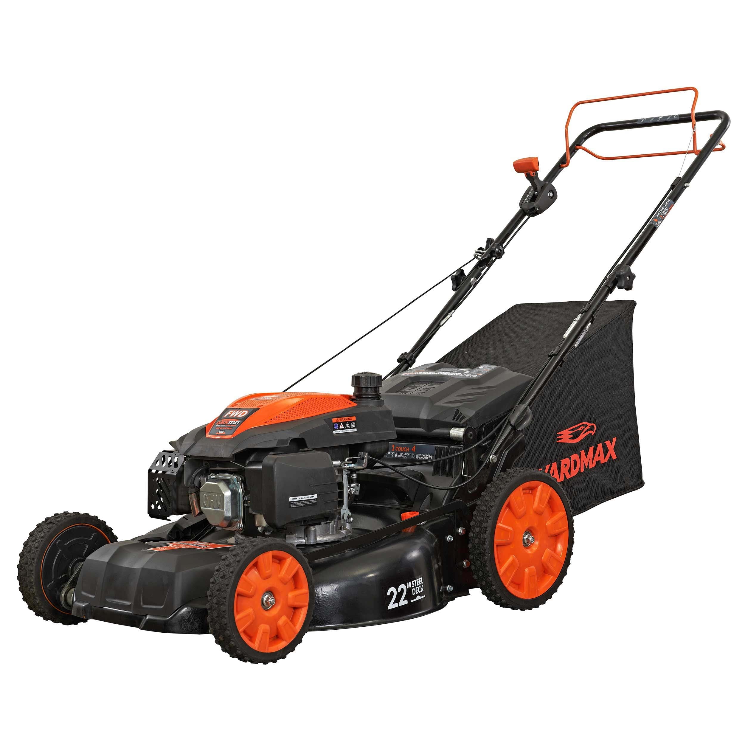 22 in. 201cc 3-in-1 Gas Walk Behind Self Propelled Lawn Mower G546561