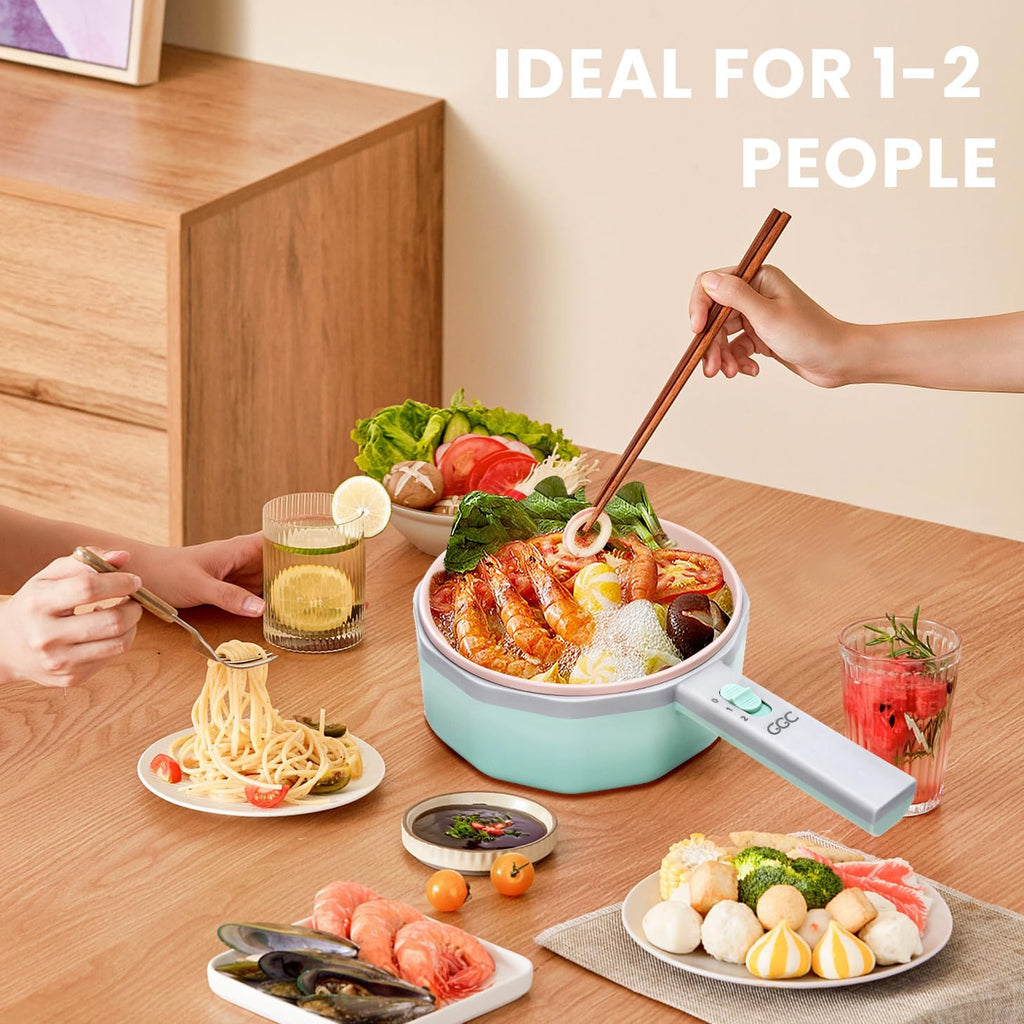 1.5L Non-stick Electric Hot Pot with Steamer P993113