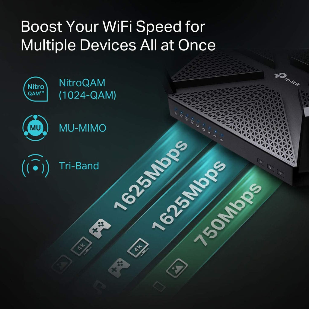 AC4000 Tri-Band WiFi Router J609