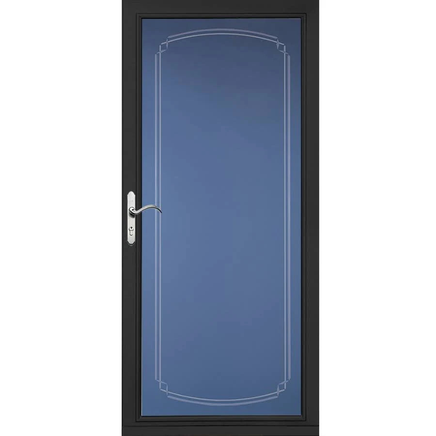 Black Full-View Aluminum Storm Door F937