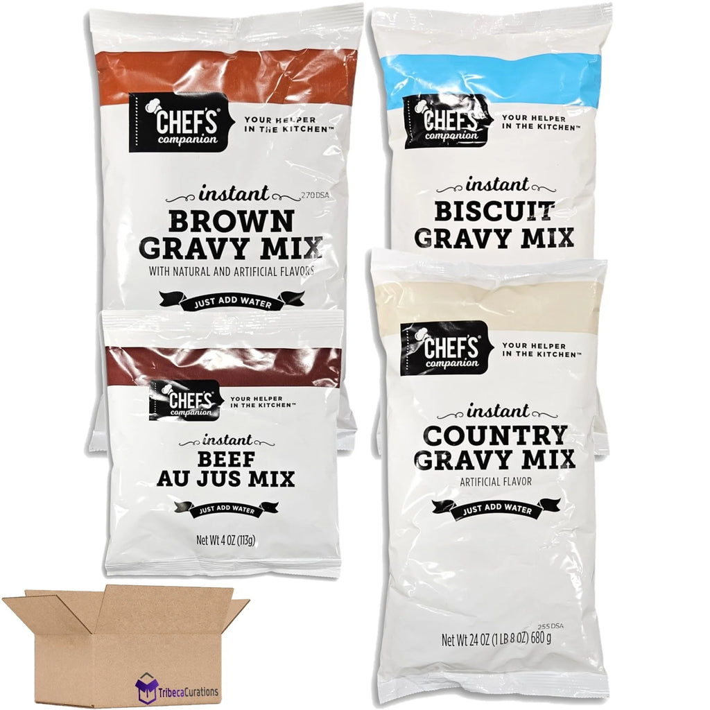 Beef Au Jus, Biscuit, Brown, & Country Gravy Mix Variety Pack of 4 K590374