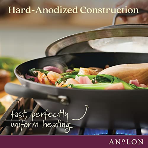 Hard-Anodized Nonstick Covered Wok S294