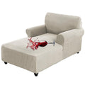 Chaise Lounge Slipcover, Jacquard Stretch, Double Arm, Machine Washable K5054