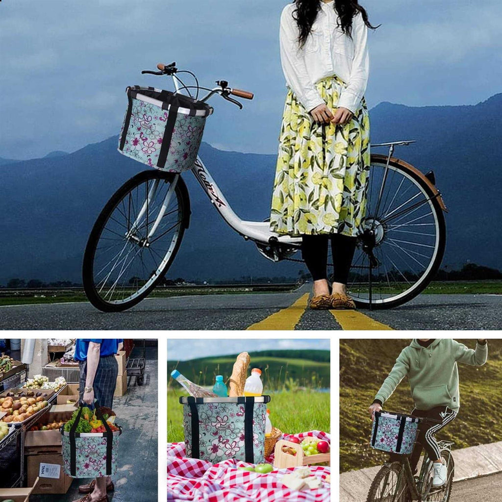 Folding Detachable Bicycle Basket A95836