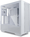White Full Tower Case with Tempered Glass and 3x140mm PWM Fans A342